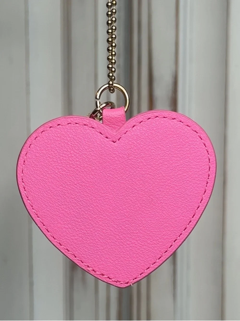 Juicy Couture Pink Heart Keychain Bag Charm Crown Charm Gold Tone - Picture 2 of 5